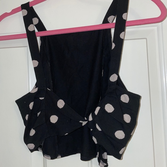 URBAN OUTFITTER black top with cream polka dots! - Picture 2 of 5
